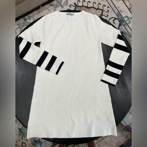 🆕🐼🖤NWOT ZARA🖤🐼BLACK AND WHITE KNIT DRESS SIZE MEDIUM